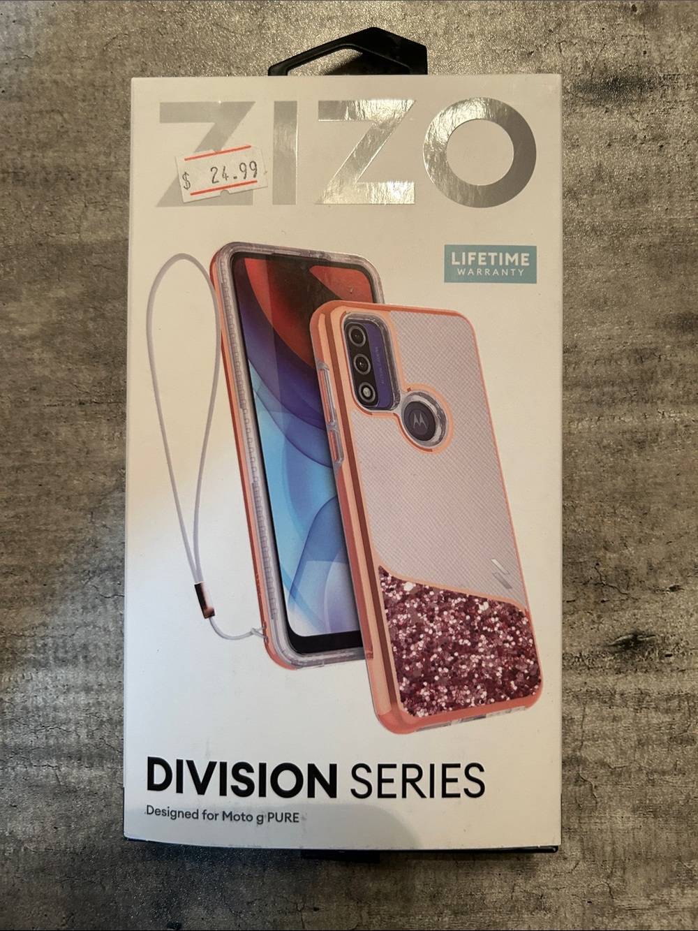 Zizo Division Series Glitter Pink Case for Moto g PURE